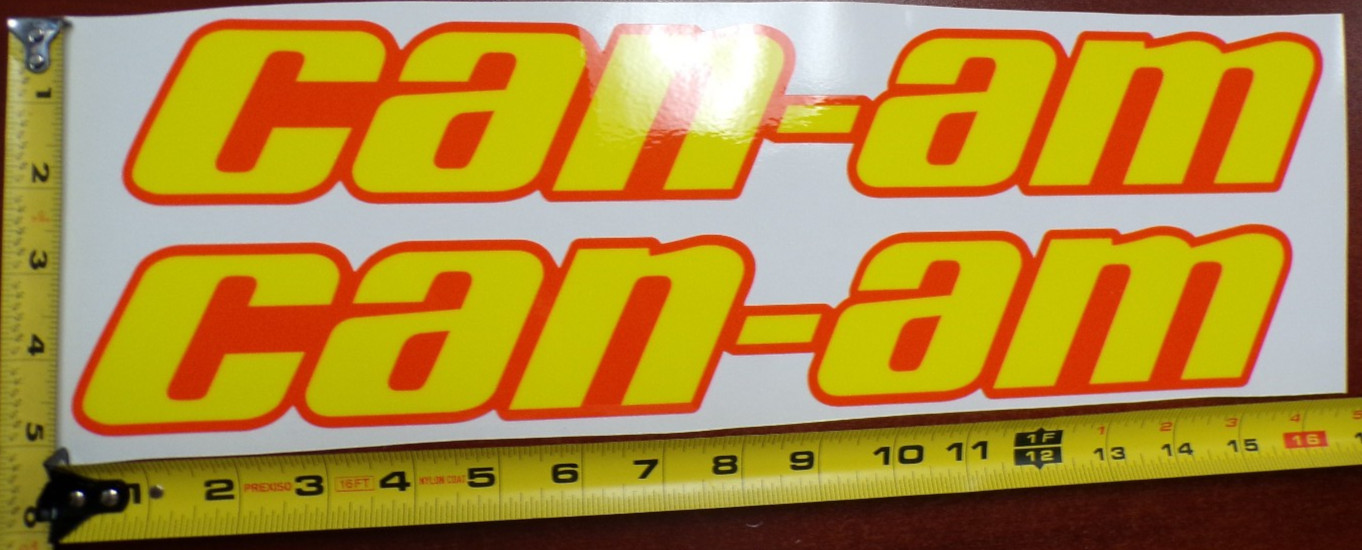 CAN-AM MAVERICK X3 R GRAPHIC DECAL STICKER USA MADE YELLOW ORANGE SOLID THICK