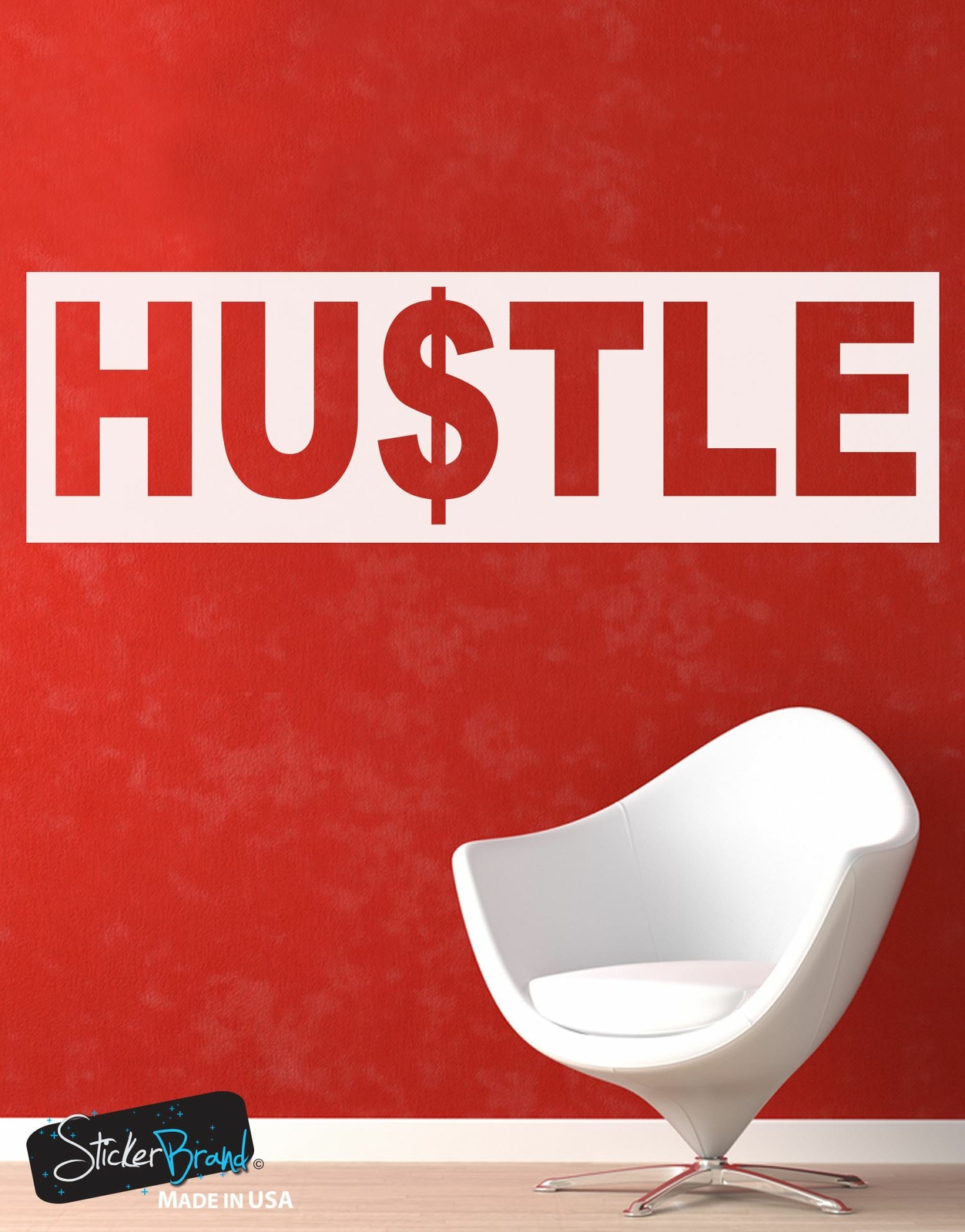 Hustle Motivational Quote Vinyl Wall Decal Sticker #6059