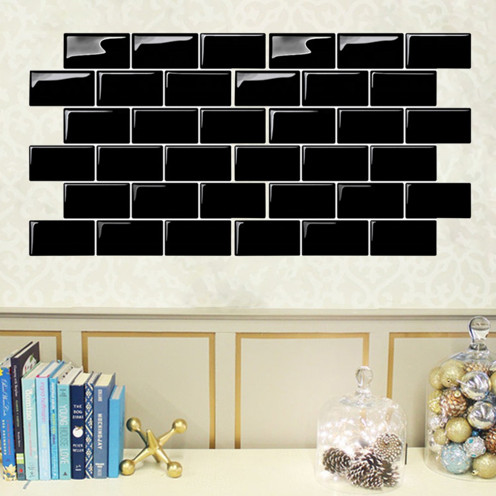 Self- Adhesive Brick Wallpaper Removable Faux Peel and Stick Decals