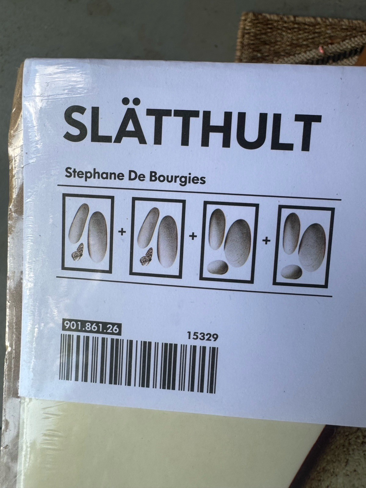 IKEA Slätthult wall stickers designed by Stephane de Bourgies, featuring stones