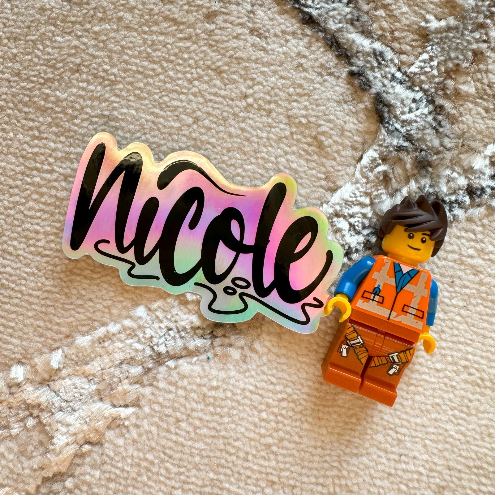 Name Sticker : NICOLE | 6PC Pack | for school or Office | graffiti | Calligraphy