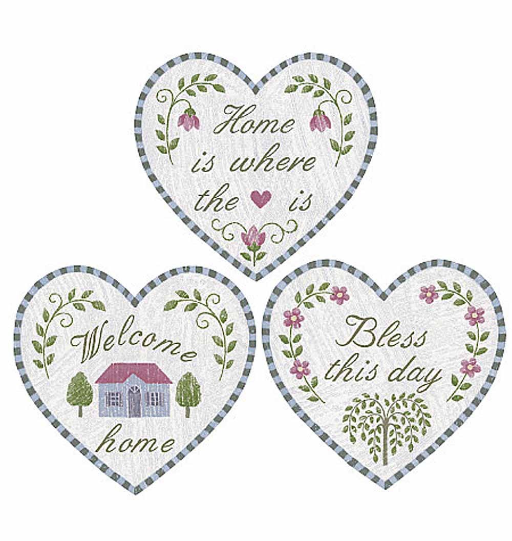 25 New Wallies Home is Where the Heart is Bless This House Welcome Deco Stickers