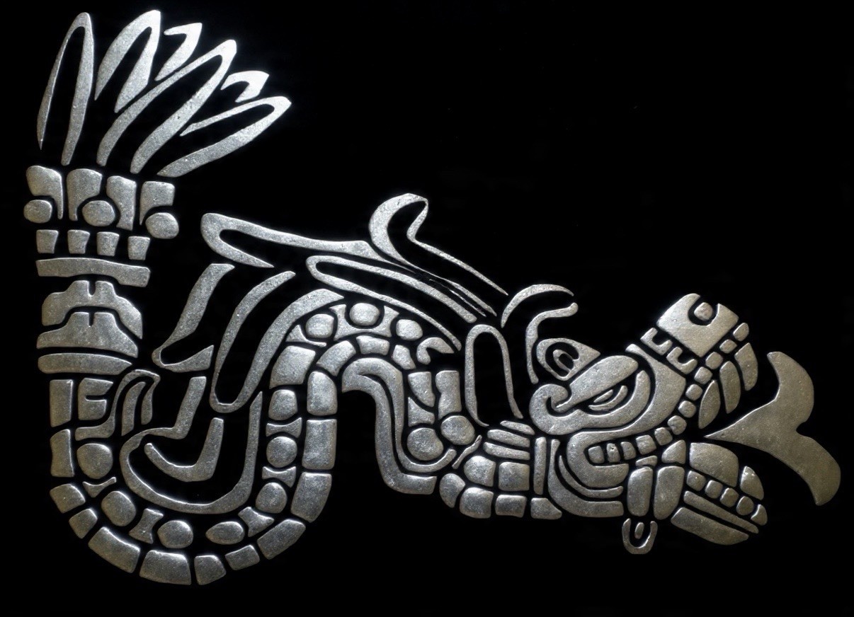 Quetzalcoatl, Serpiente Emplumada, Sticker, Decal Permanent Vinyl, Mexico, Aztec