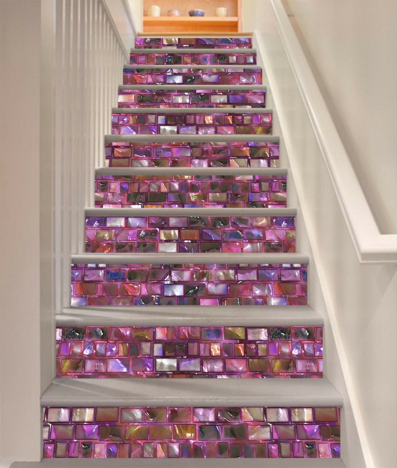 3D Colored Squares 461NA Stair Risers Decoration Photo Mural Decal Wallpaper Fay