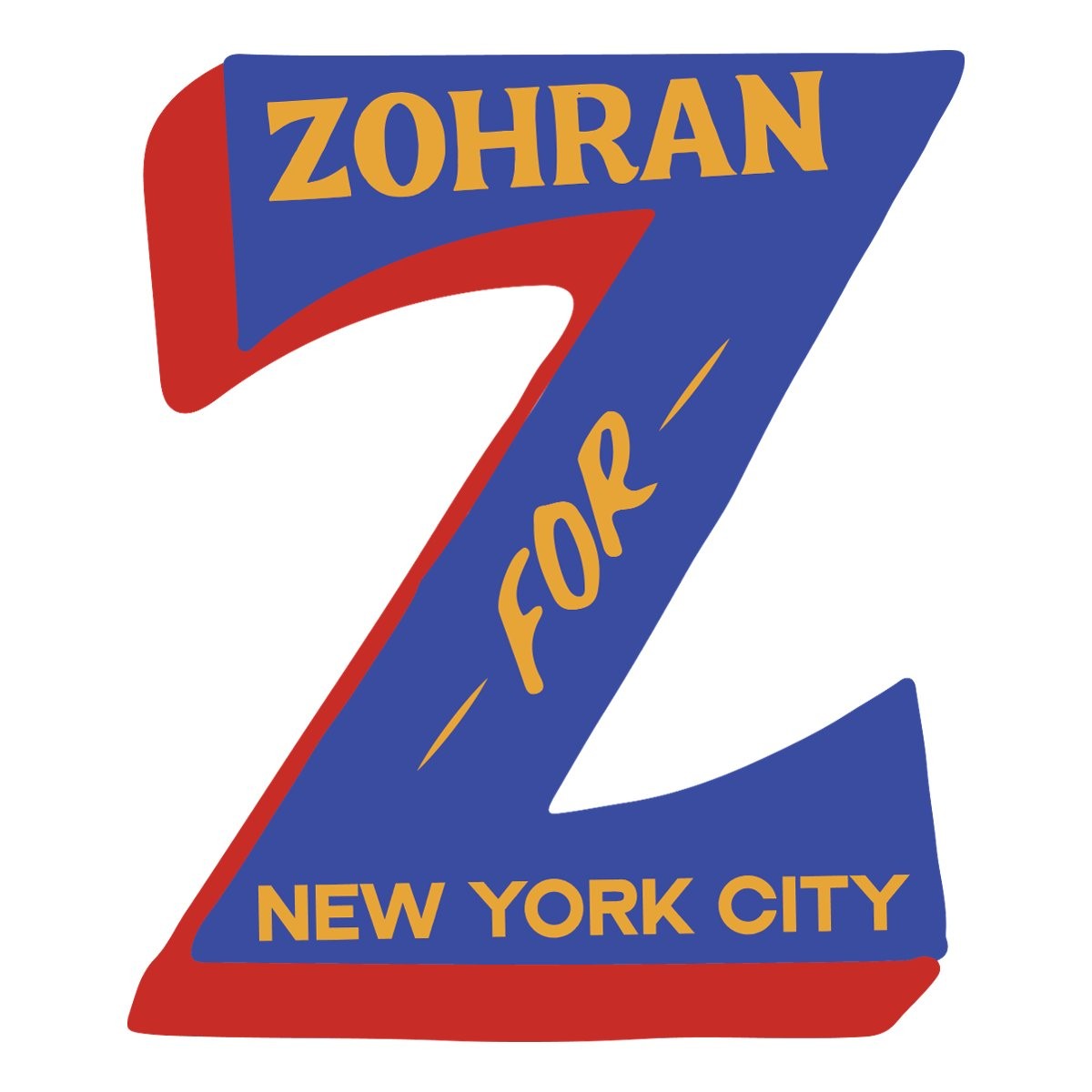 Zohran For NYC | Mamdani Mayor of New York City Sticker, max. 4 x 4"