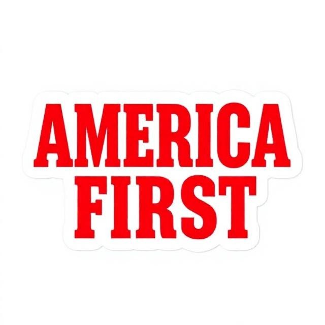 Political Patriot Decal America First USA Stars Vinyl