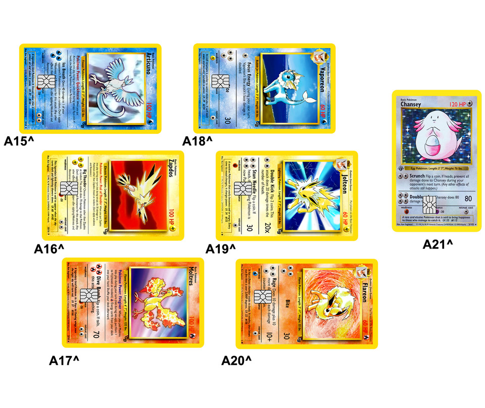 Pokémonster Card Collection Credit Card Skin / Wrap Decal Pre-Cut Sticker