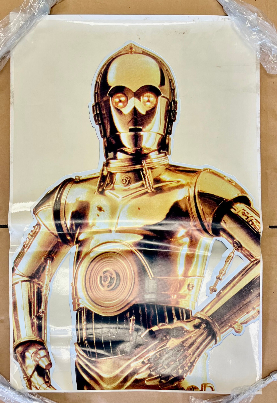 Vintage Star Wars C-3PO 1:1 Upper Body Wall Decal Sticker