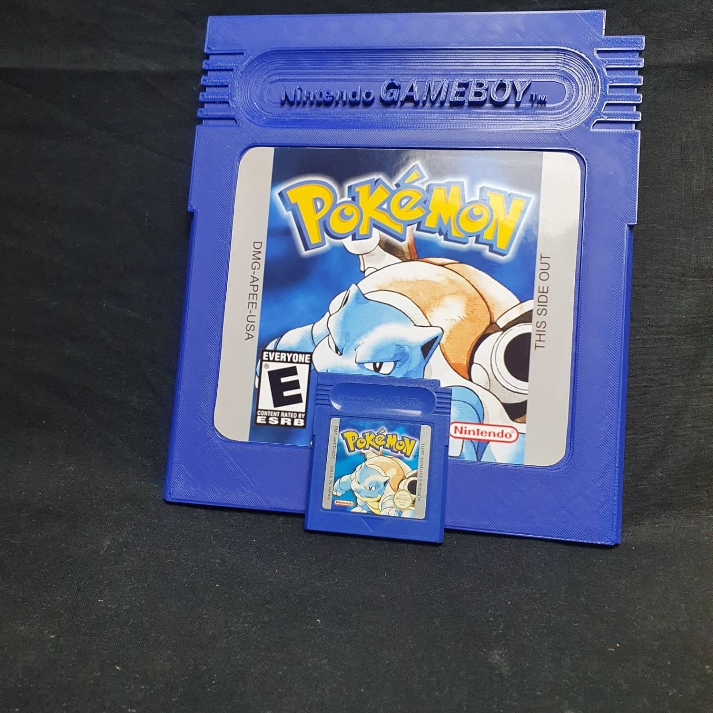 Oversized Pokémon Game Boy Cartridge Set Pikachu Red Blue Green Display