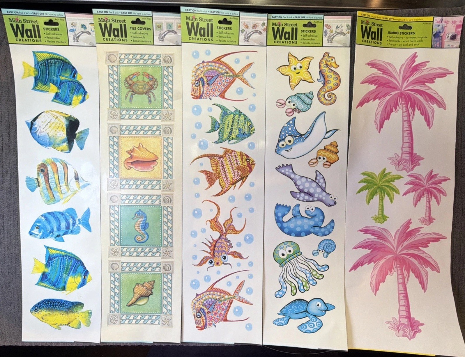 58+ Stickers Street Wall Creations Decor Wall Ocean Fish Tropical Bed Bath