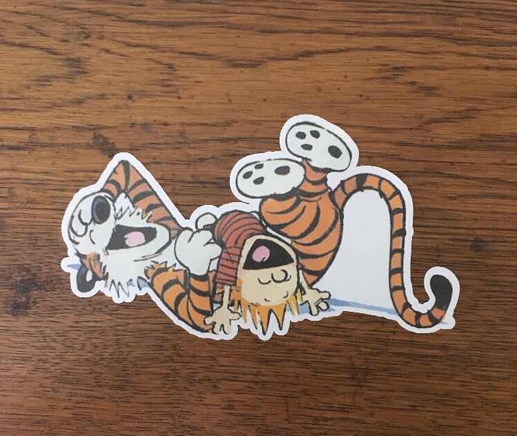 Calvin And Hobbes Sticker