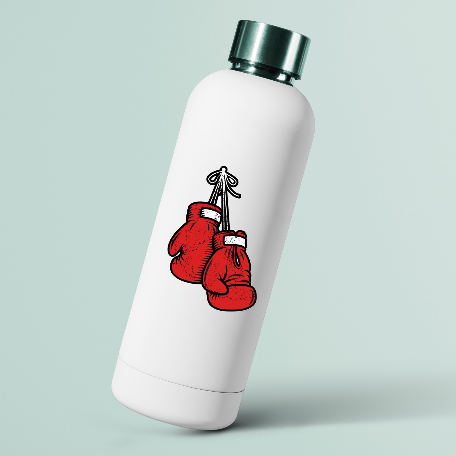 Hanging Boxing Gloves Sticker Red Glove Boxer for Car Truck Vinyl Decal Sport