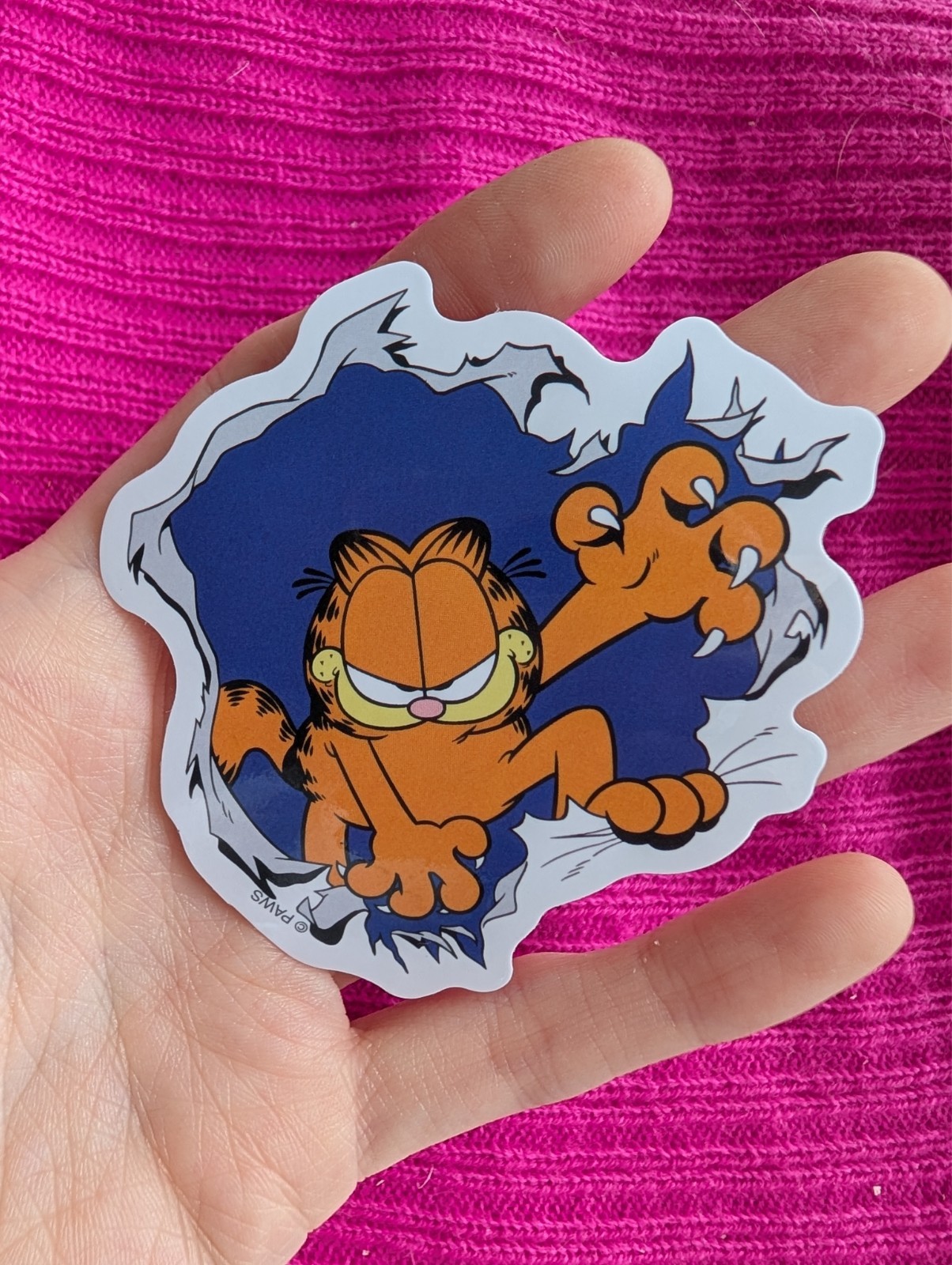 STICKER, Garfield, Sassy cat, Odis, Cartoon