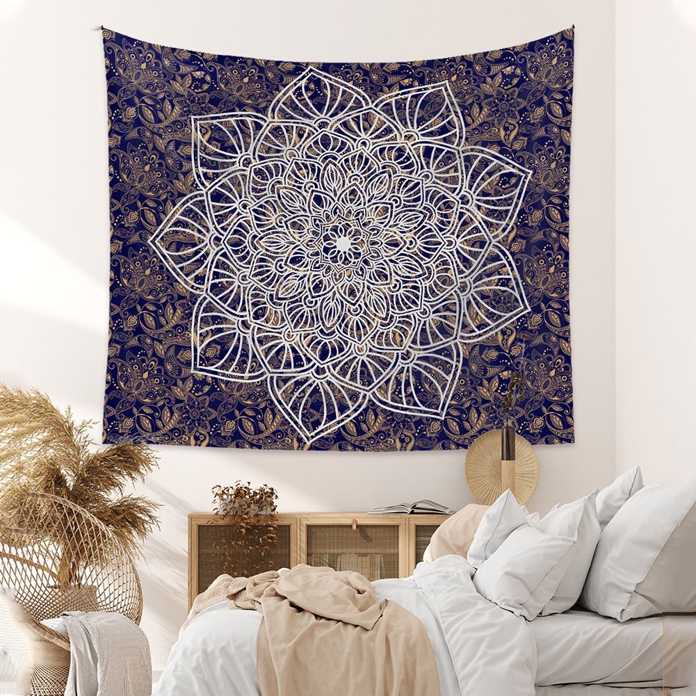Bohemian Mandala Tapestry for Home Decor Vibrant Colors and Intricate Design