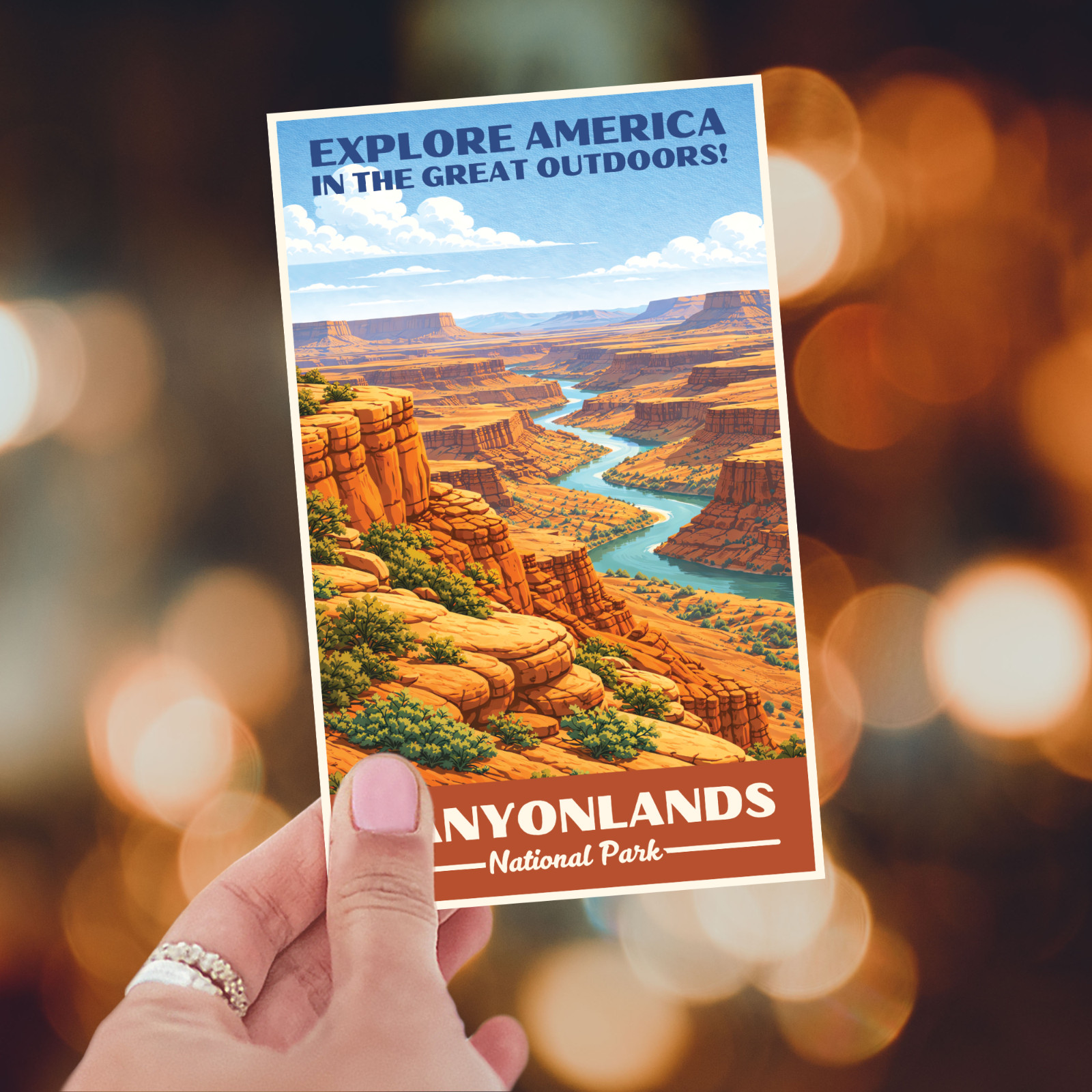 Canyonlands National Park Sticker WPA Vintage Waterproof Vinyl Decal Utah