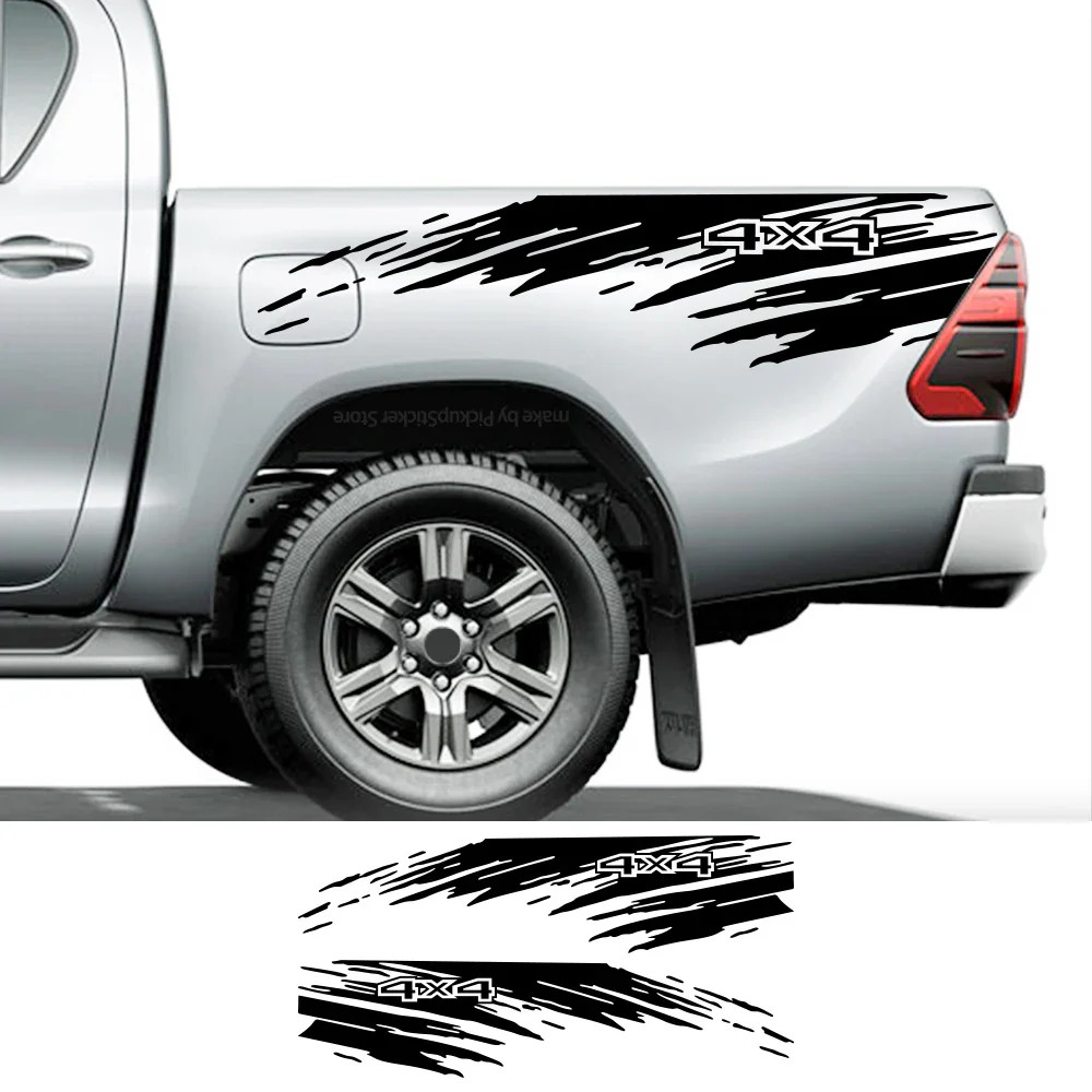 Aftermarket Mudslinger Style Bed Side Decal | Universal Pickup Sticker for F-15