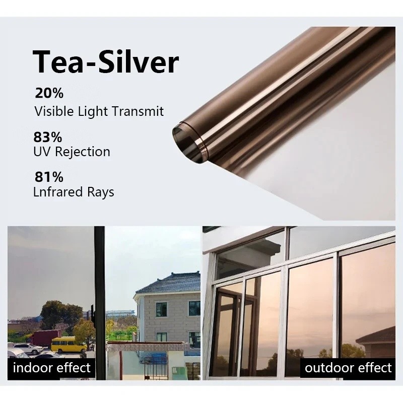 Self Adhesive Mirror Reflective Wall Sticker Film Paper Kitchen Decor