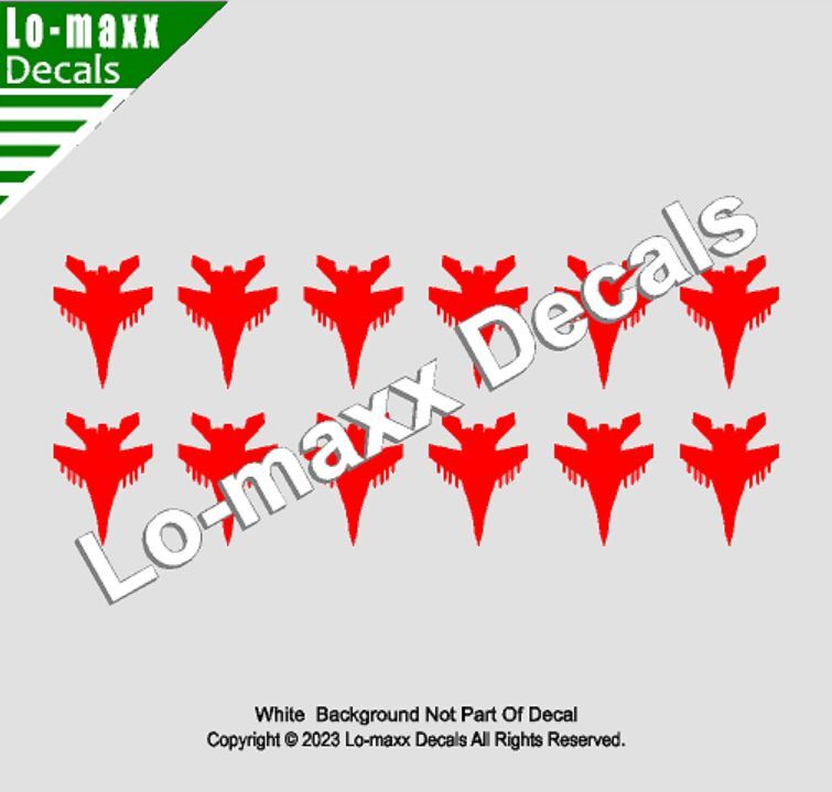 Russian Mig-35 Fighter Military Aircraft Victory Kill Markings Die Cut Decal
