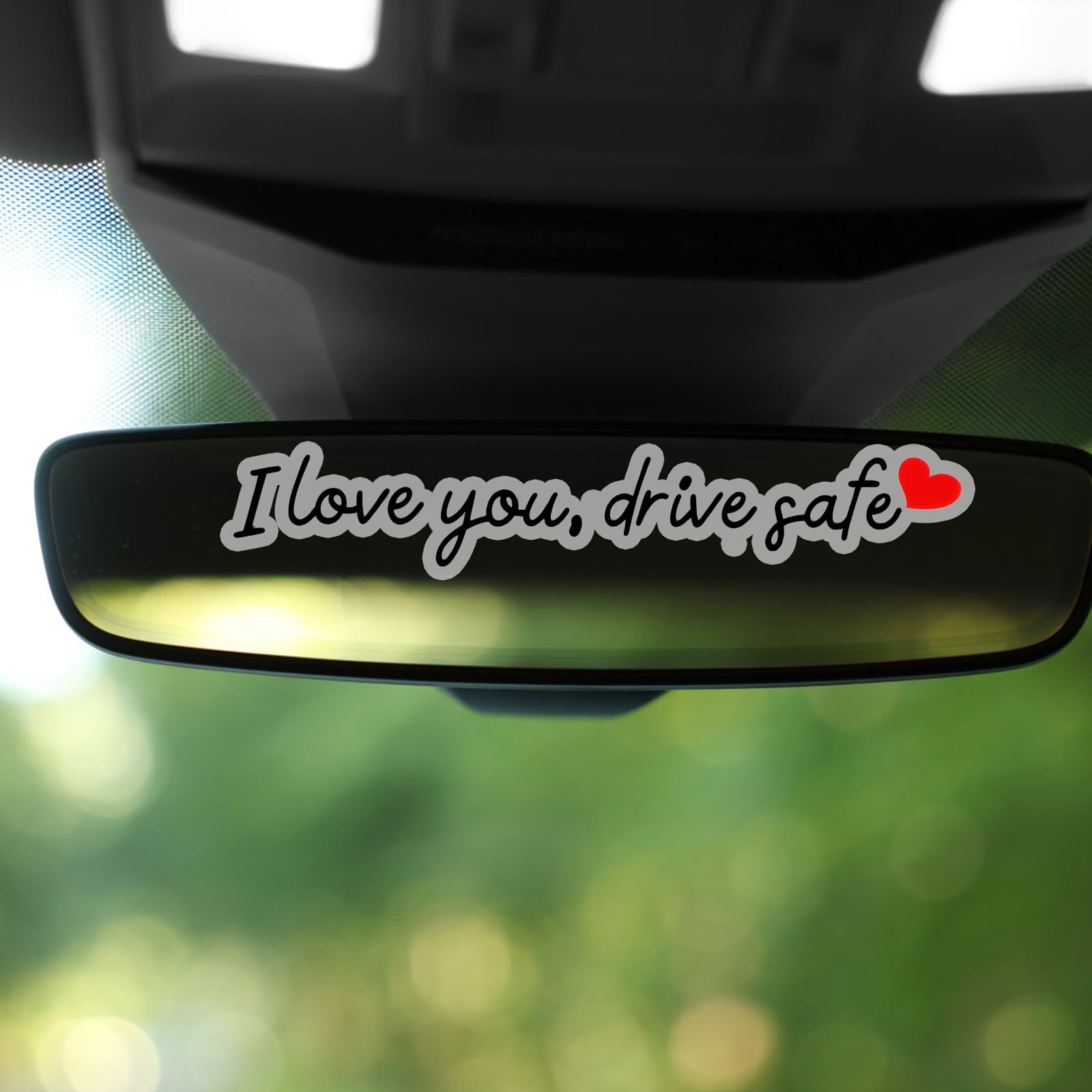 10 Pcs Drive Safe Mirror Stickers Funny Vinyl Car Accessories for Men & Women
