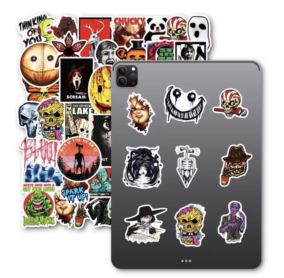 Movie Horror Films Stickers 50pk Mix Scary Killer Random Stickers FREE SHIPPING