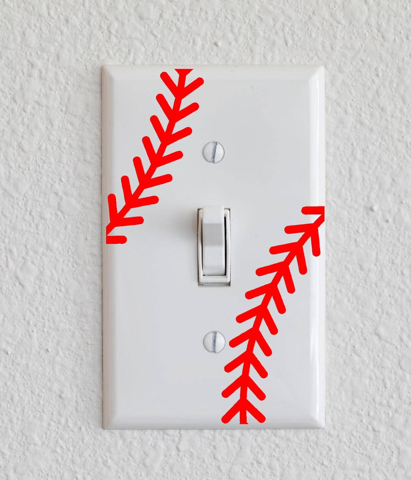 Baseball Stripes Decal Decorate anything with Smooth Surface 1.5" x 5" Set of 2