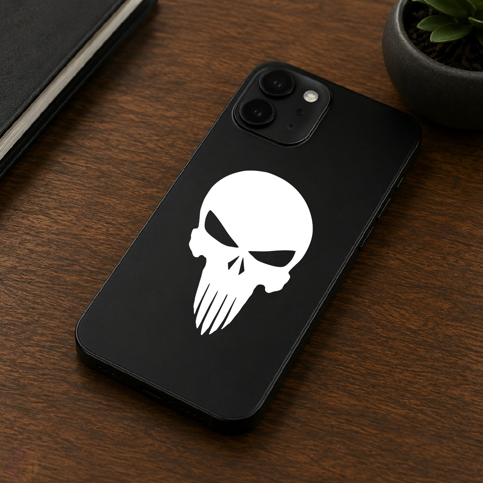 The Punishment Skull V2 Vinyl Sticker Decal – US MADE – Car Truck decal Jeep DC