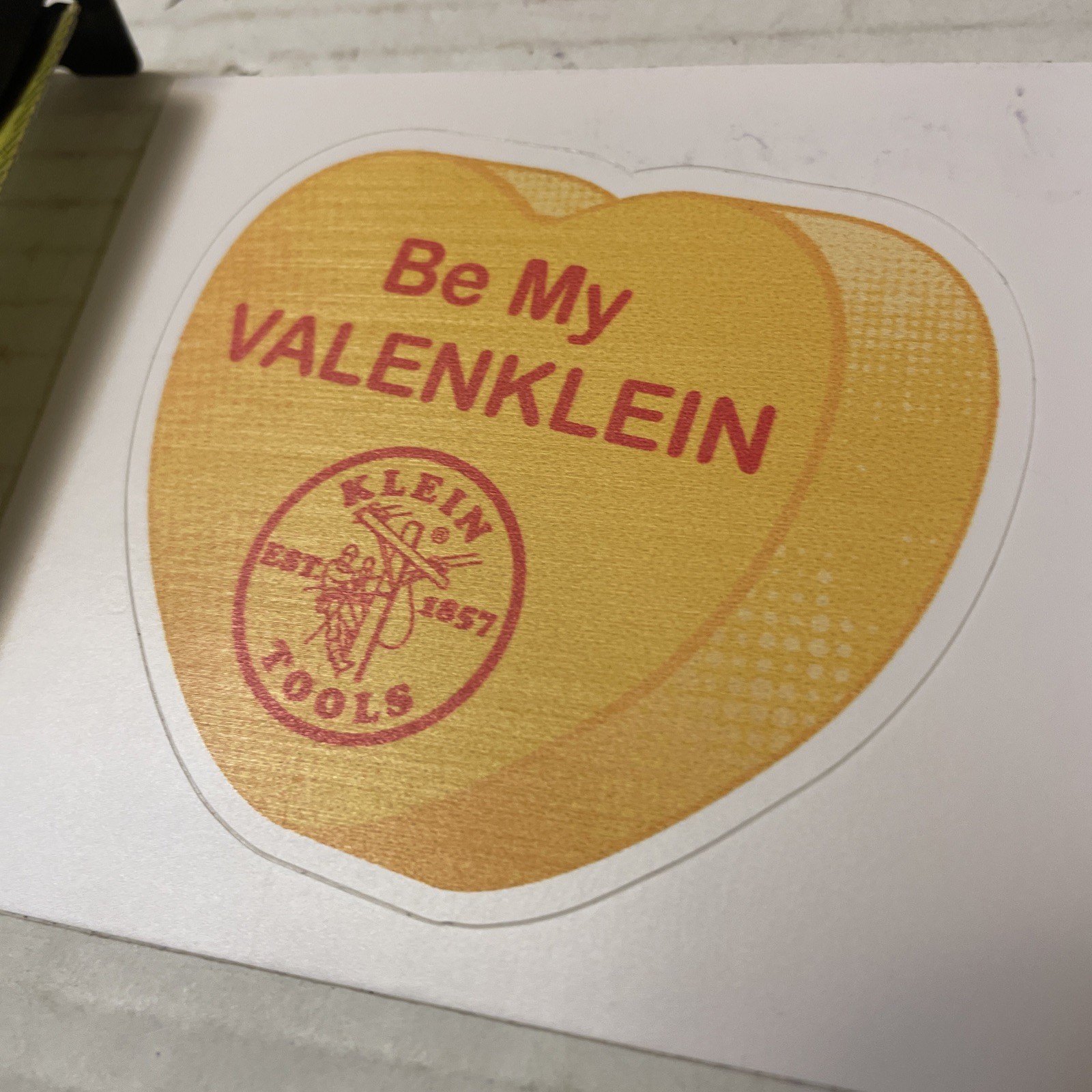 Klein Tools Tradesman Club Exclusive Giveaway Sticker February 2023 Valenklein