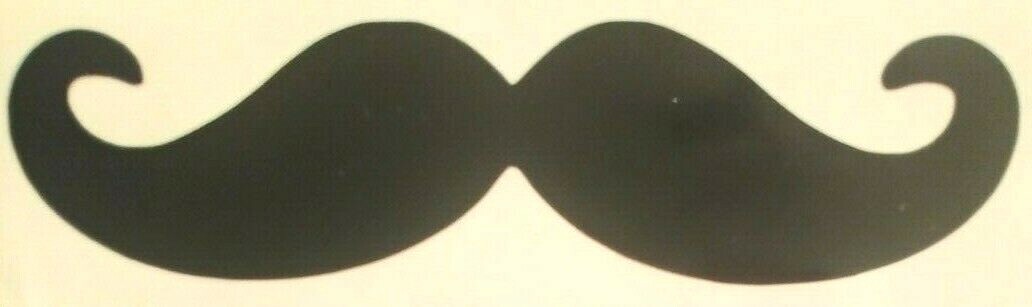 Moustache Vinyl Sticker Decal home laptop choose size/color