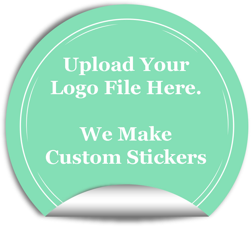 100pcs Custom Round Vinyl Sticker Labels Waterproof Logo Sticker for Business