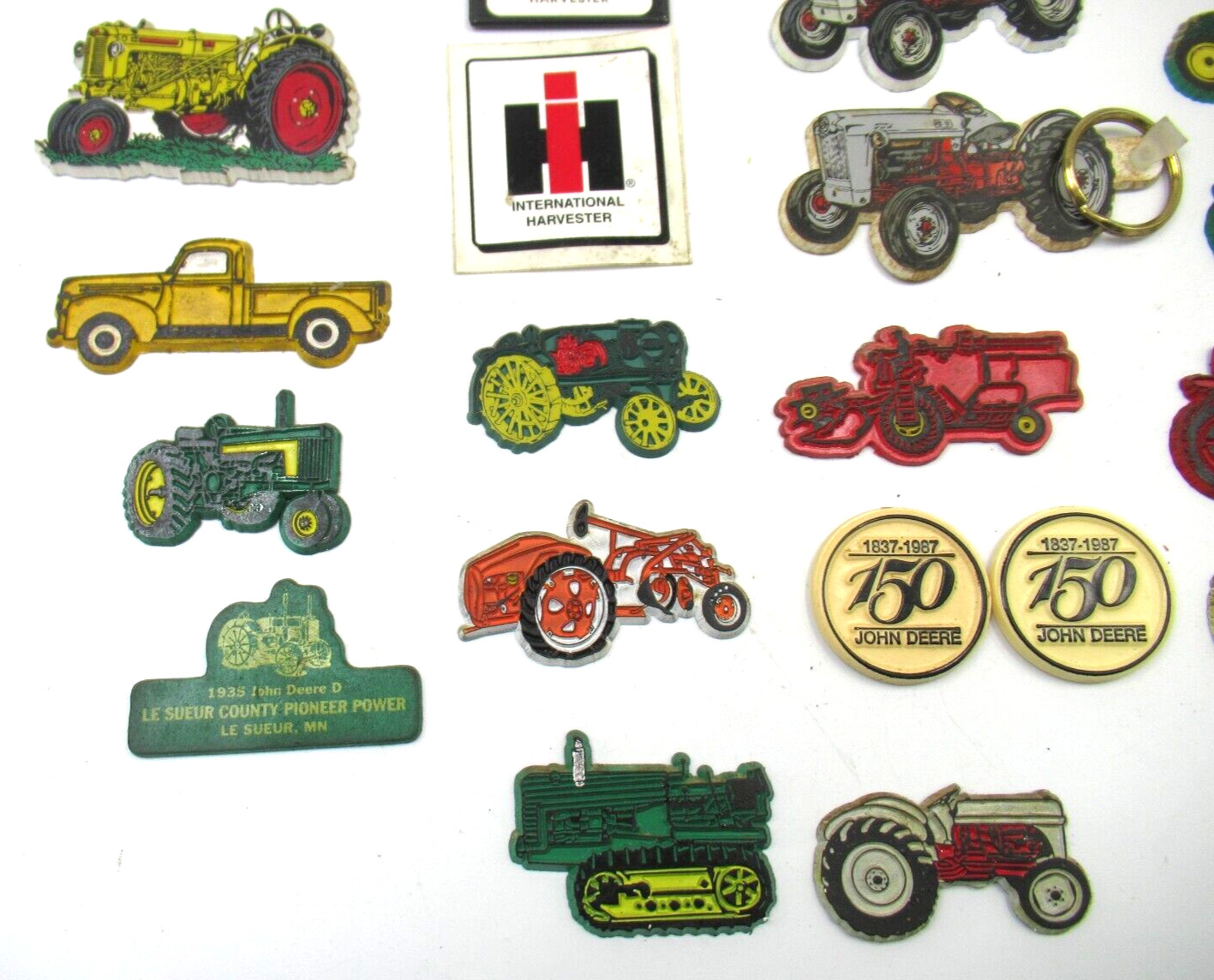 John Deere Tractor Refrigerator Magnets Lot Of 25 Ford Allis IH Farmall Vintage