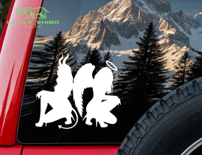 Bad Girls Angel Devil Car Truck Van JDM Car Window Vinyl Decal Sticker