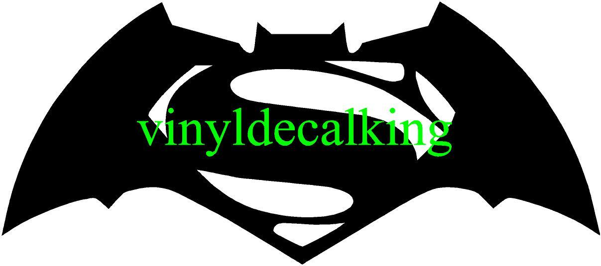 Superman vs. Batman Logo Vinyl Decal Sticker Car Window