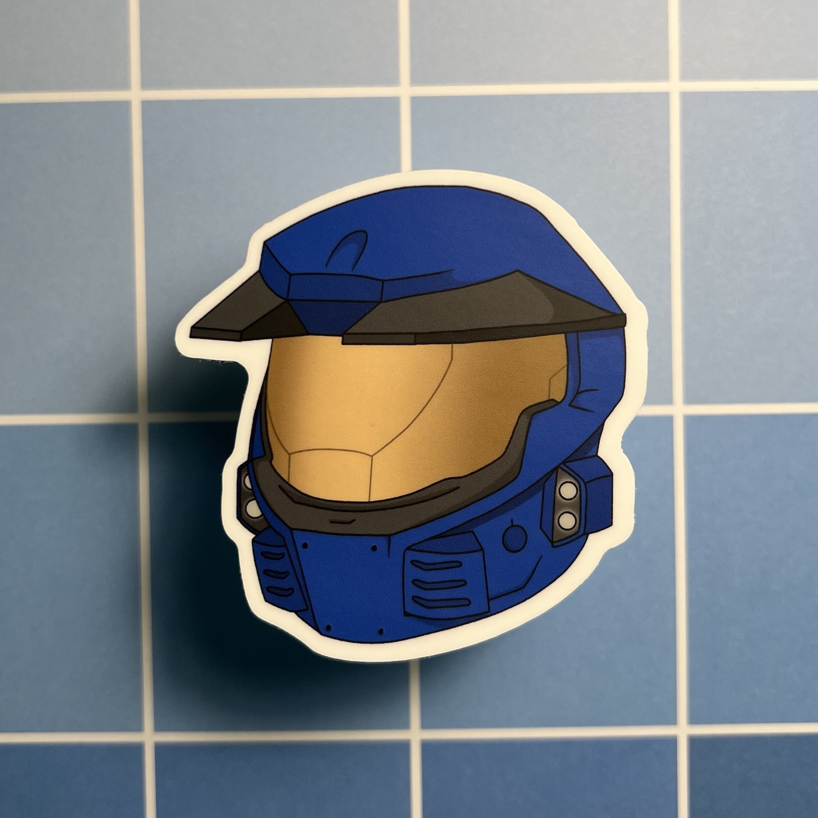 Red vs Blue Caboose Helmet Sticker – Halo