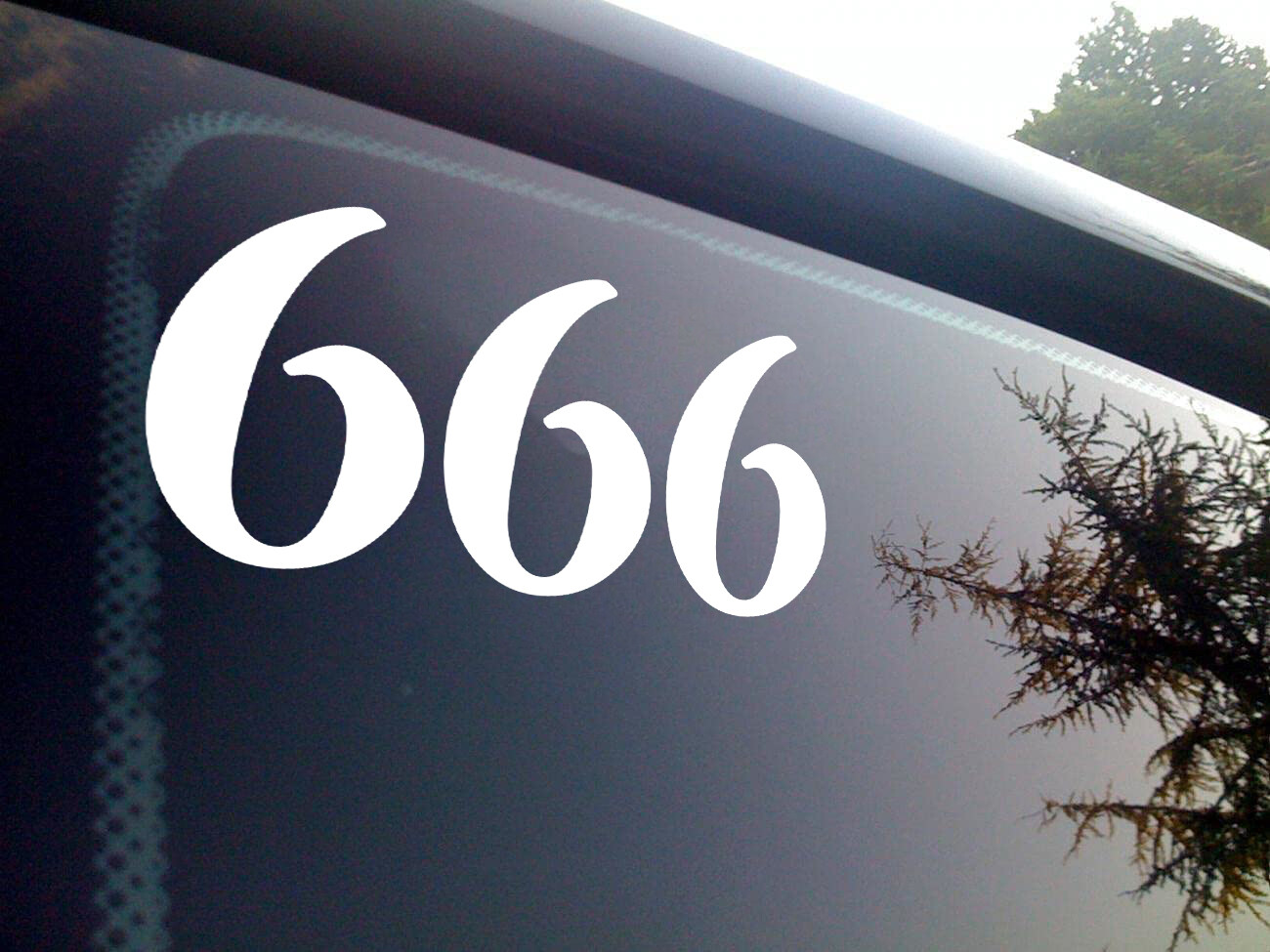 666 Angel Number Vinyl Decal – Reflect Reconnect Numerology – Die Cut Sticker