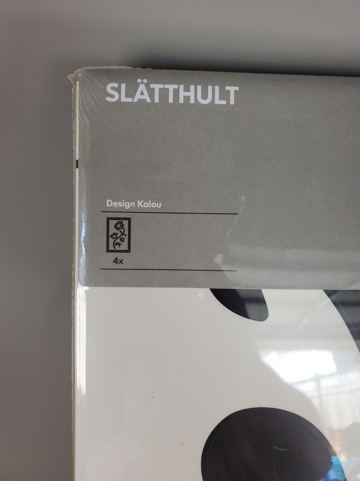 IKEA Slatthult Kalou Wall Stickers 001.200.07 Black Flowers 2006 New In Pack