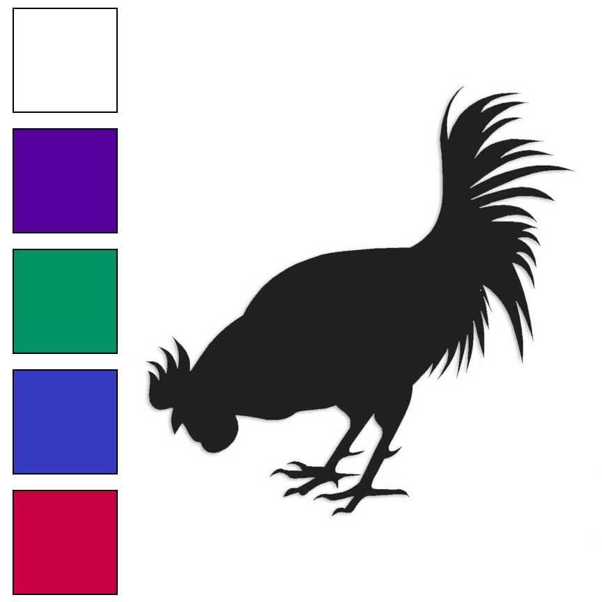 Chicken Rooster, Vinyl Decal Sticker, Multiple Colors & Sizes #976