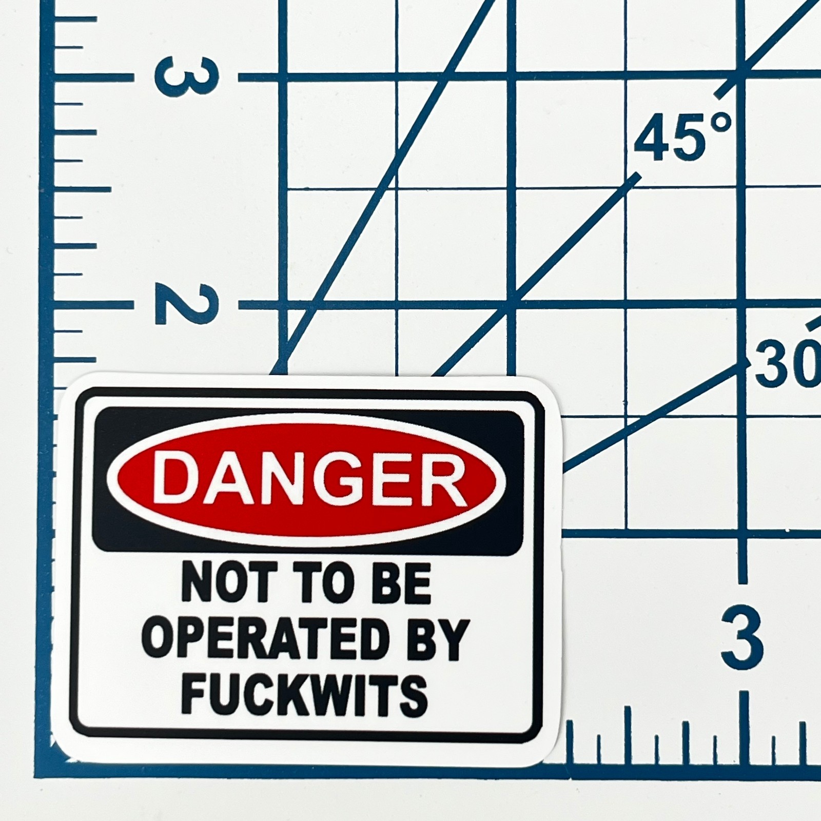 Danger Sign Vinyl Sticker Novelty Joke Warning Notice Decal Laptop Journal Art