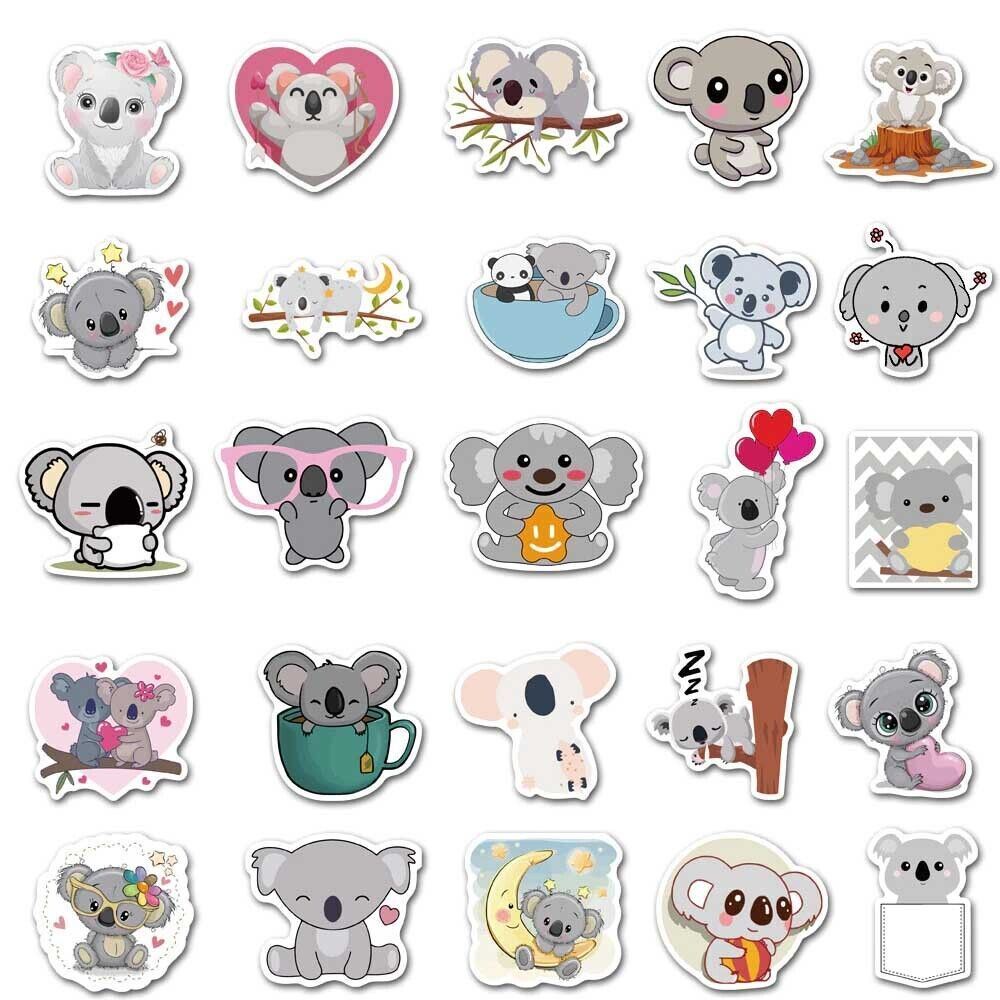 KOALA Vinyl Stickers [B] AUSTRALIA Animals BEAR ~Waterproof WATER BOTTLE Decals