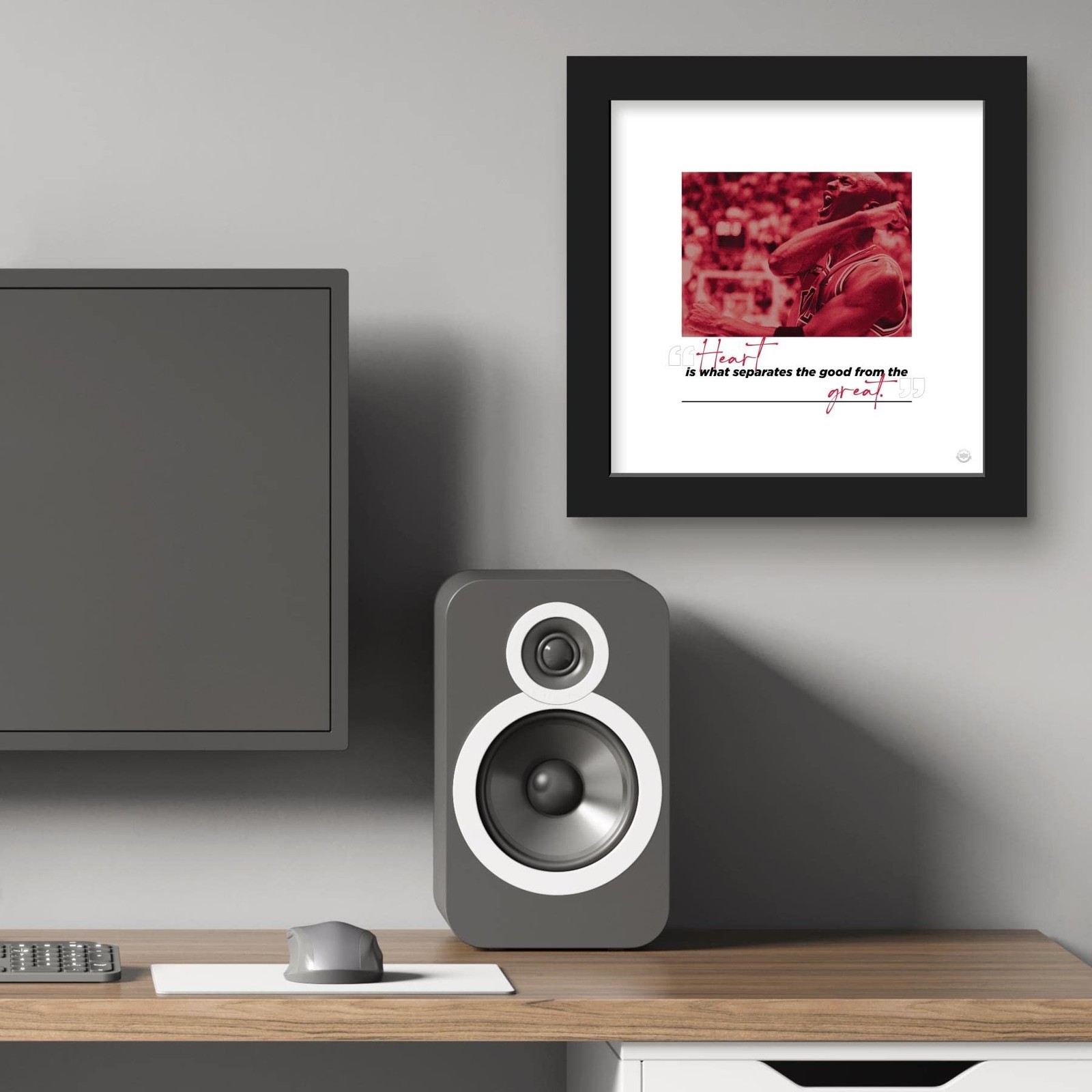 Trends International Gallery Pops Michael Jordan – Quote Heart Wall Art Wall …