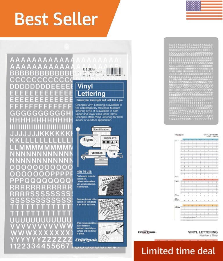 DIY Vinyl Letters and Numbers Pack – 610 Count, Perfect for Home or Business