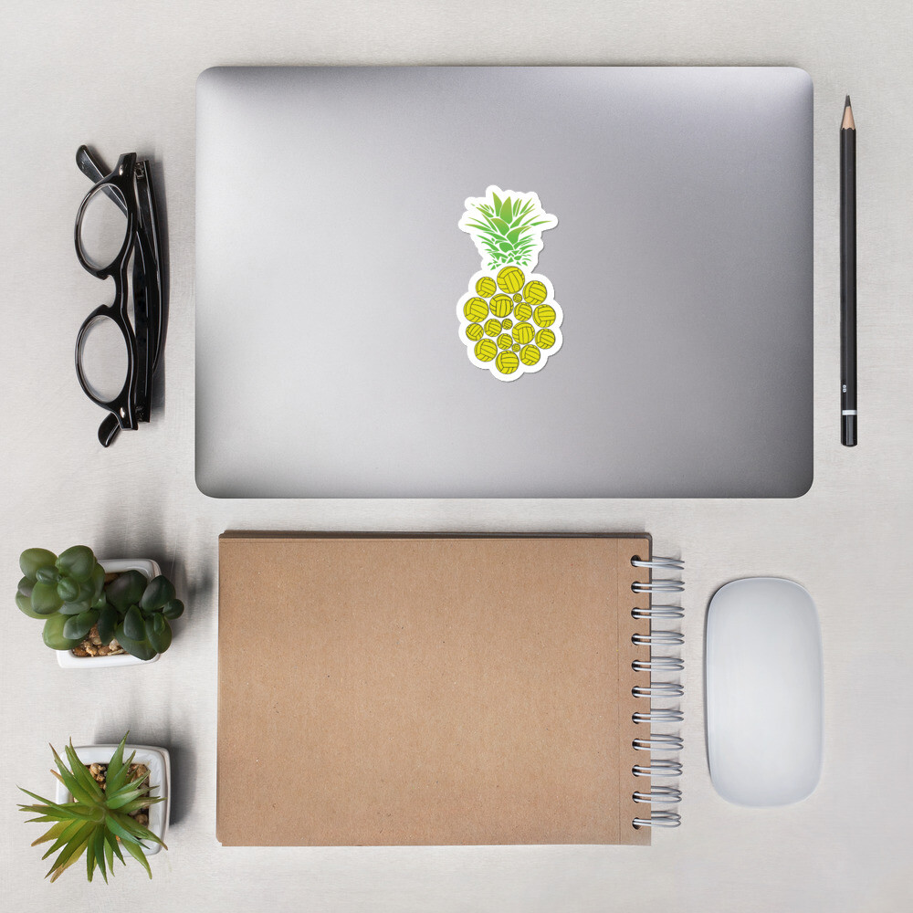 Pineapple Volleyball Sticker Sport Player Hawaii Men Women Beach Ball Summer