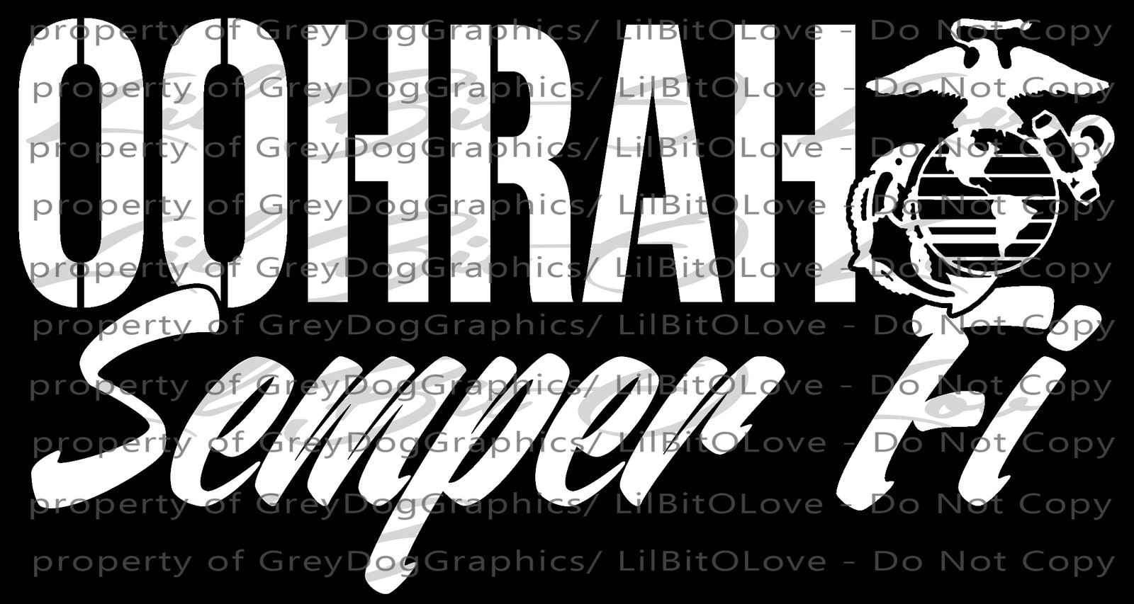 OohRah Semper Fi Vinyl Decal USMC EGA United States Marine Corps Sticker Fidelis