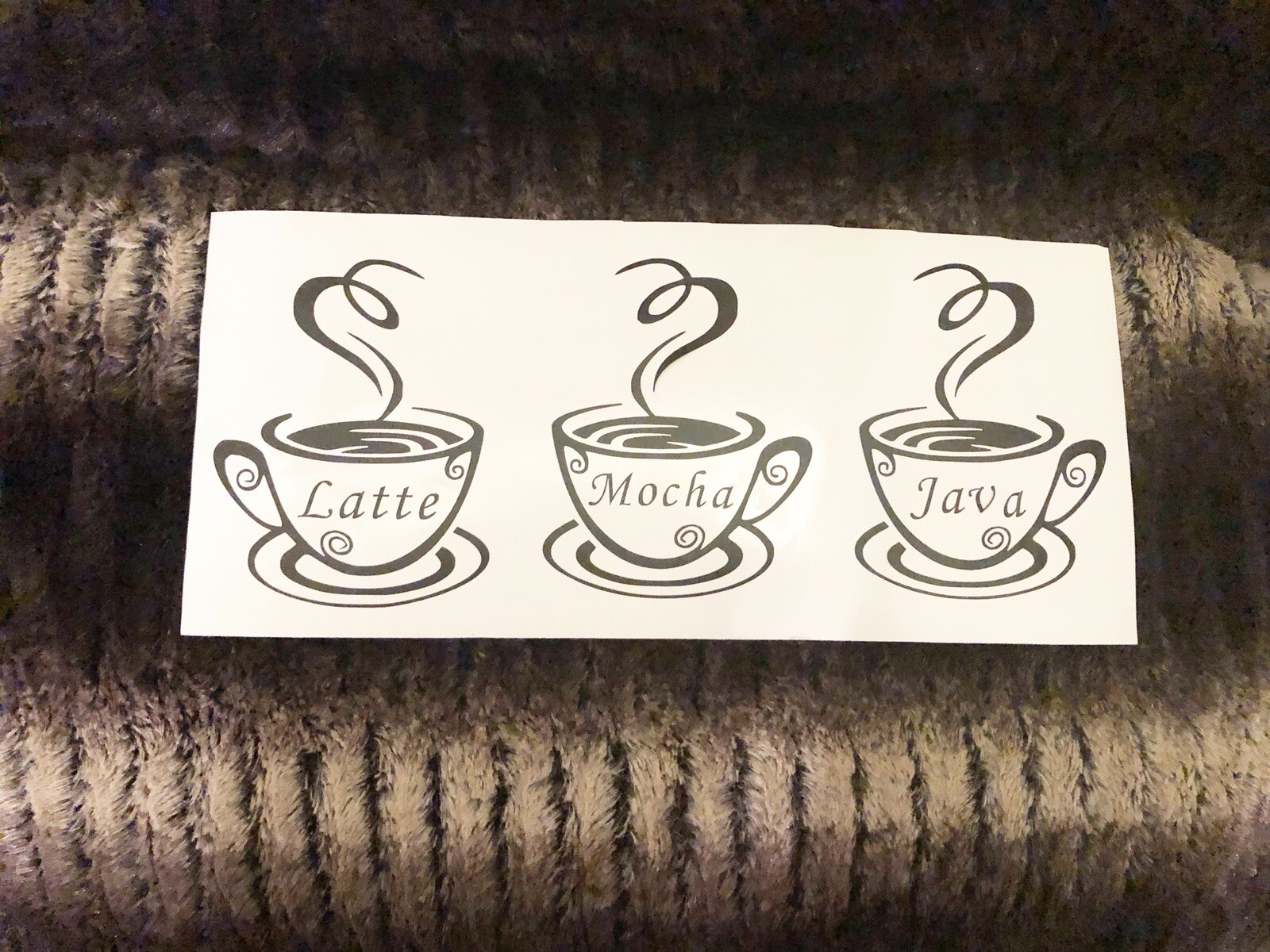 Mocha Latte Coffee Cup Decal Large Wall Decal Sticker Coffee Shop Wall Art Sale