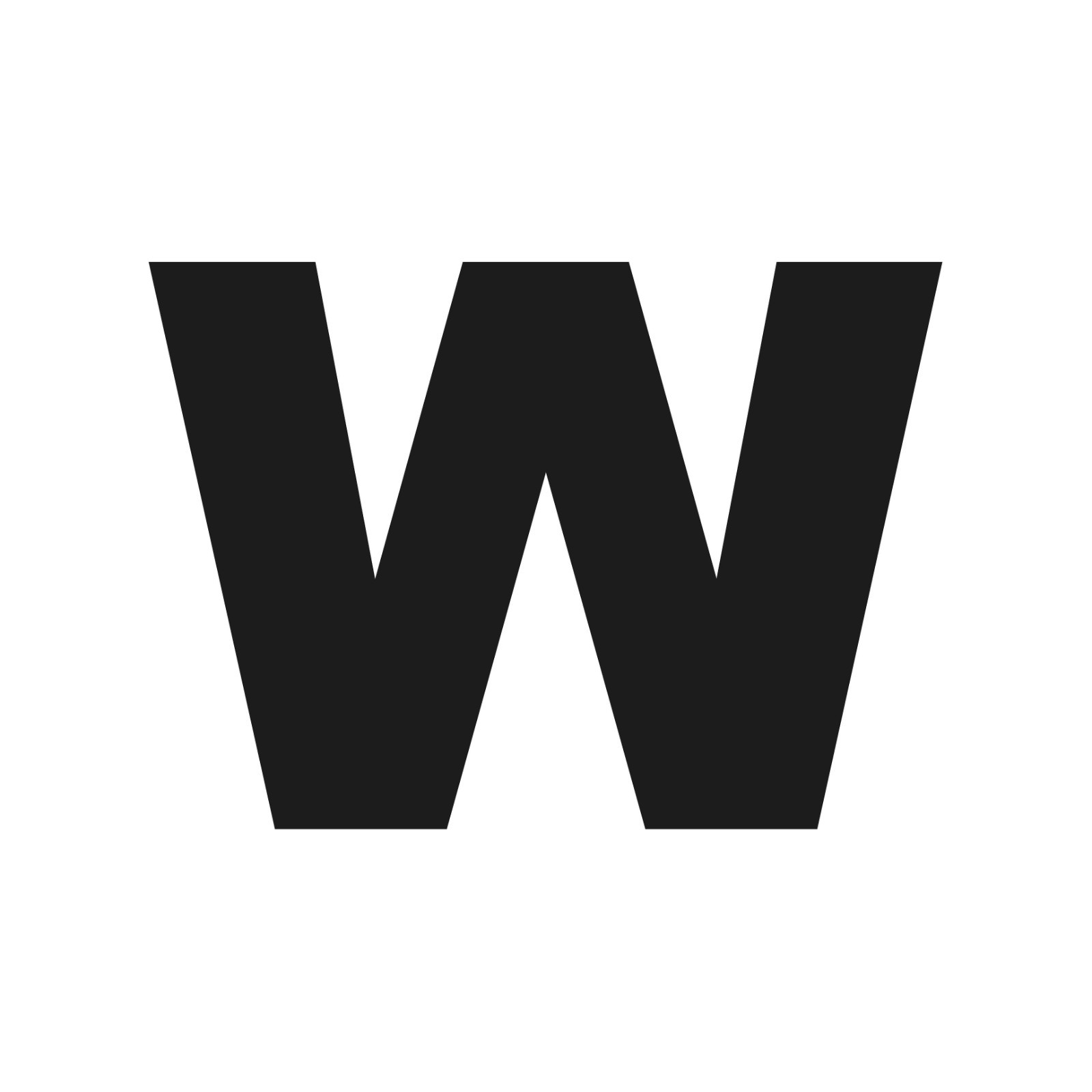 Letter W Initial Arial Black font Vinyl Sticker Decal Monogram Diploma