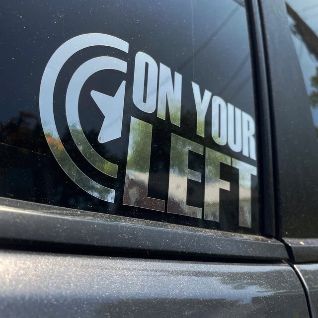 Captain America On Your Left 7 Inch Custom Vinyl Sticker / Decal