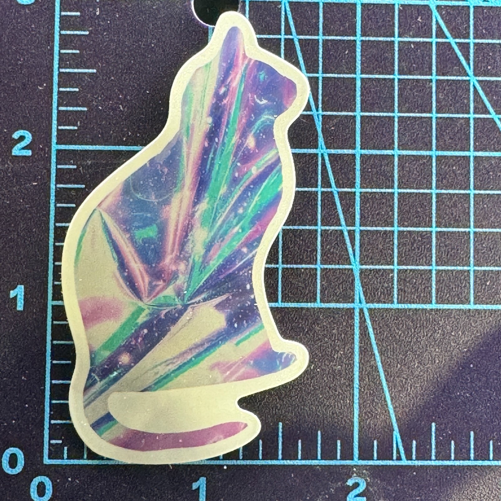 Purple Holographic Paper – Cat World – Vinyl Sticker Decal Sticker Bomb Humor
