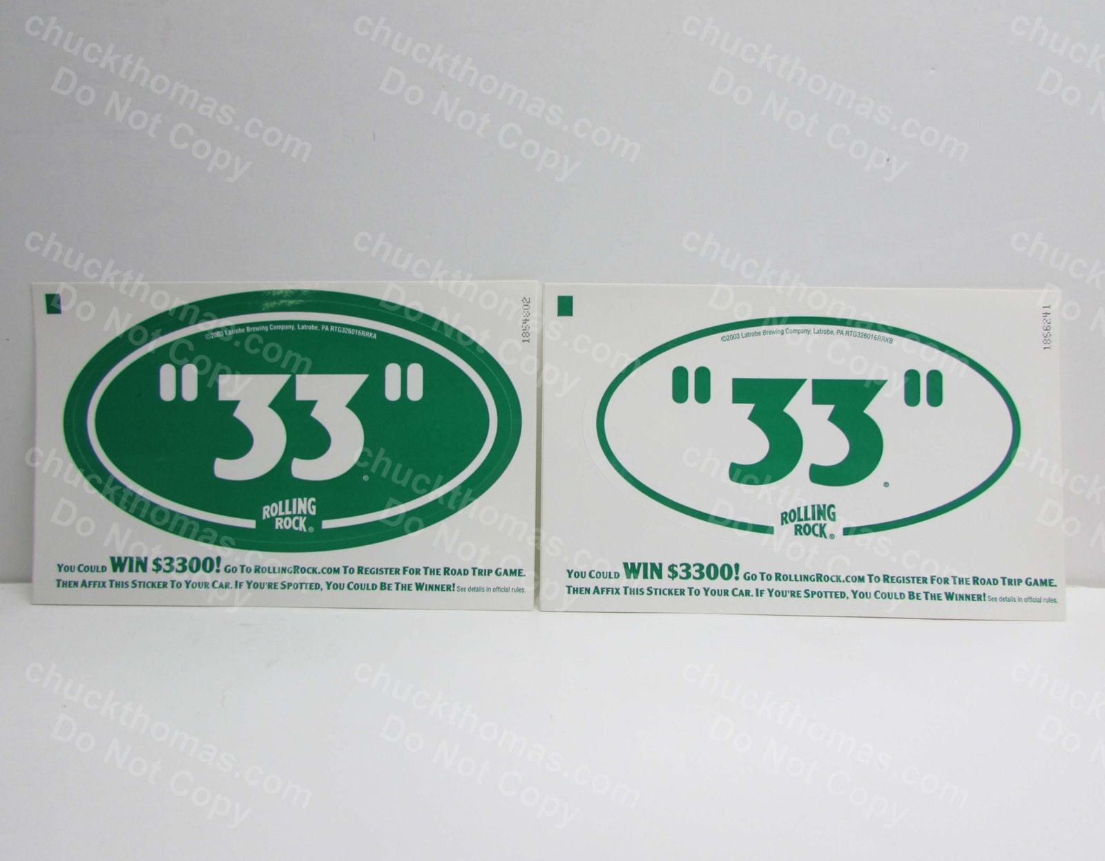 Latrobe Brewing Rolling Rock New 33 Oval Sticker & 5 UNUSED Bottle Labels
