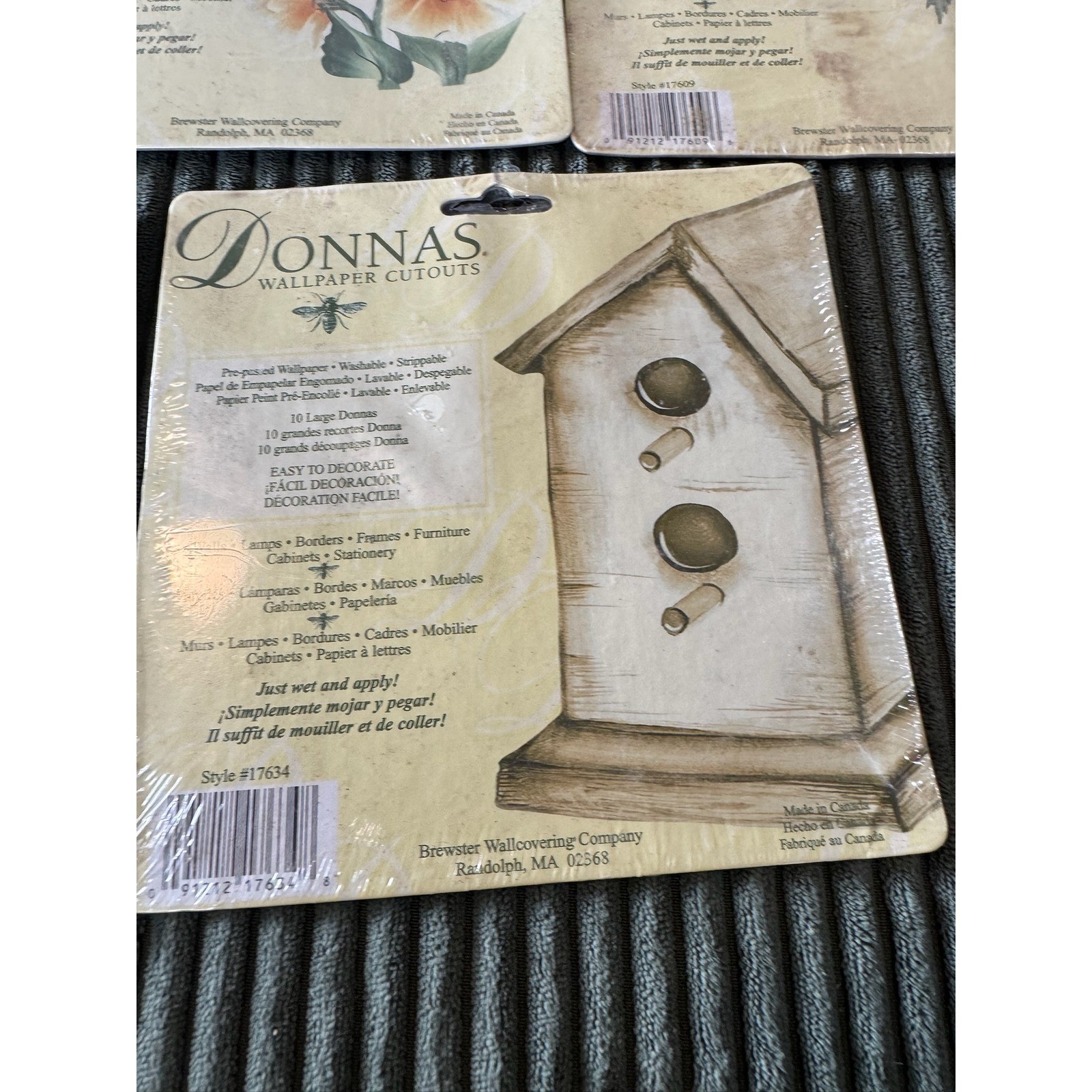 Donnas Wallpaper Cutouts 5 Style Variety Pack Pre pasted Removable Decor
