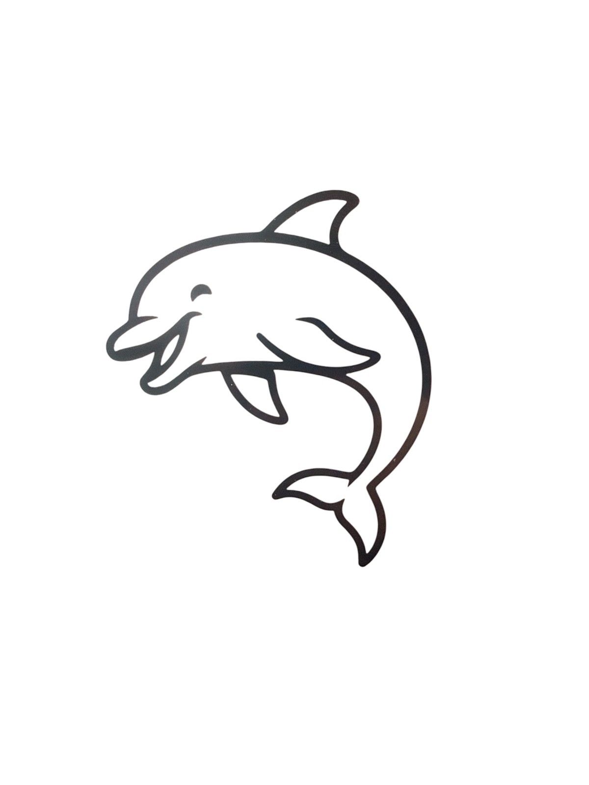 Dolphin Decal for car Windows Laptops most Smooth Surfaces