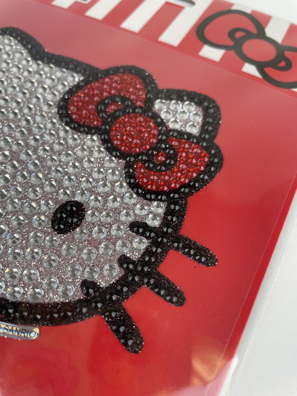 Licensed Sanrio Hello Kitty Full Bling Sticker Auto Home Office Luggage 2 pak